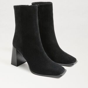 SAM EDELMAN Ivette Suede Ankle Boots black casual classic stylish comfy winter